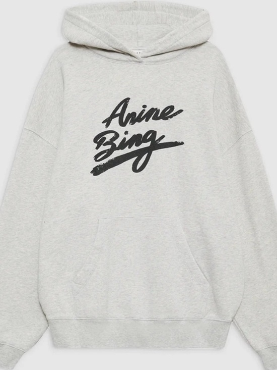 Anine Bing Tops - Anine Bing Harvey oversized gray Pullover with Script Tag